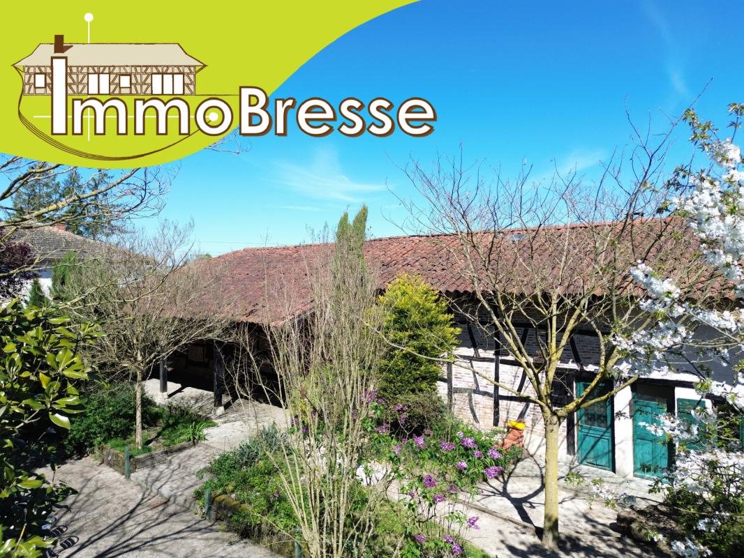 St Jean Sur Reyssouze -A Vendre Ferme 188 m²