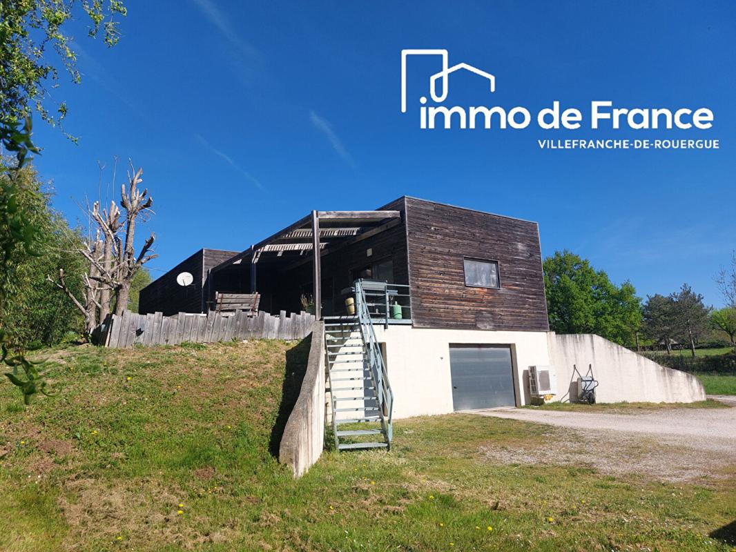 Maison ossature bois T5 122.34 m2 -sous-sol complet - terrain 2257m²