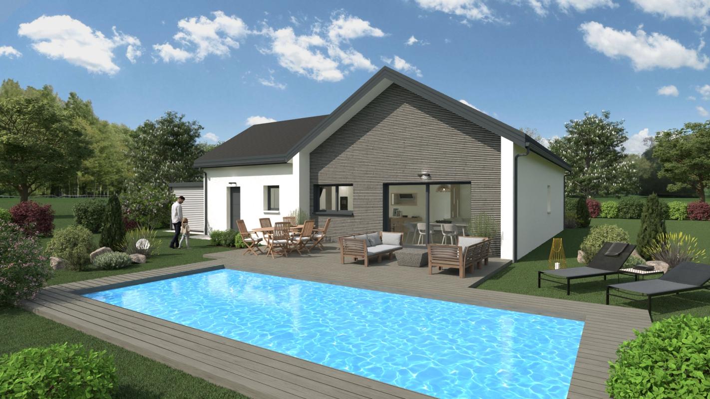 Terrain + maison 93m² à Sébazac (12740)