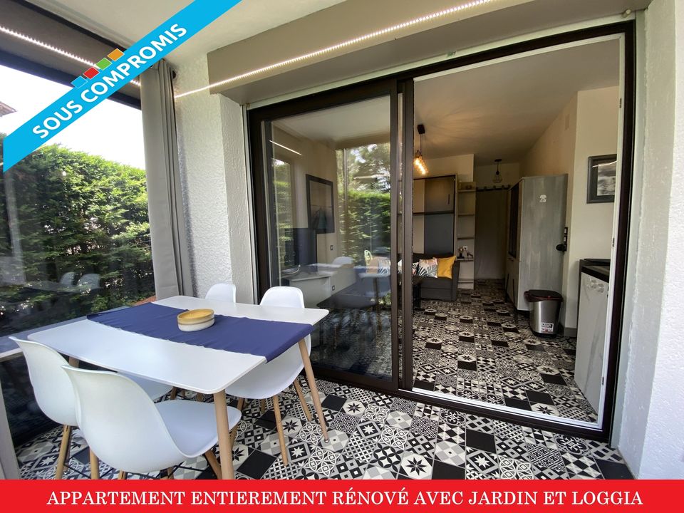 APPARTEMENT DE 27 M2 AVEC LOGGIA  ET JARDIN