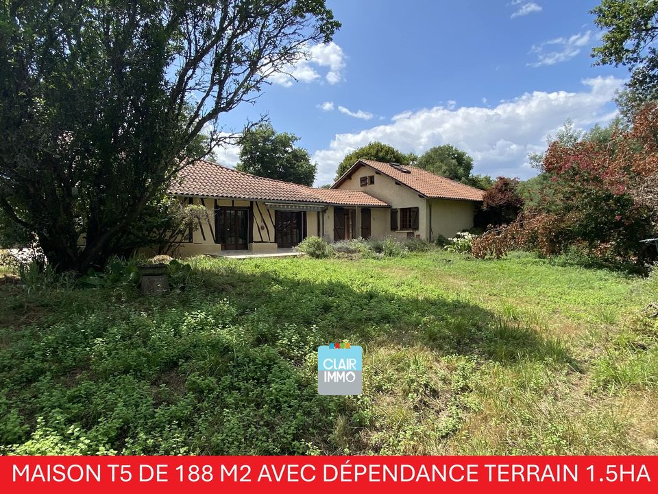 Maison à vendre, 7 pièces, 188 m², Cazaubon