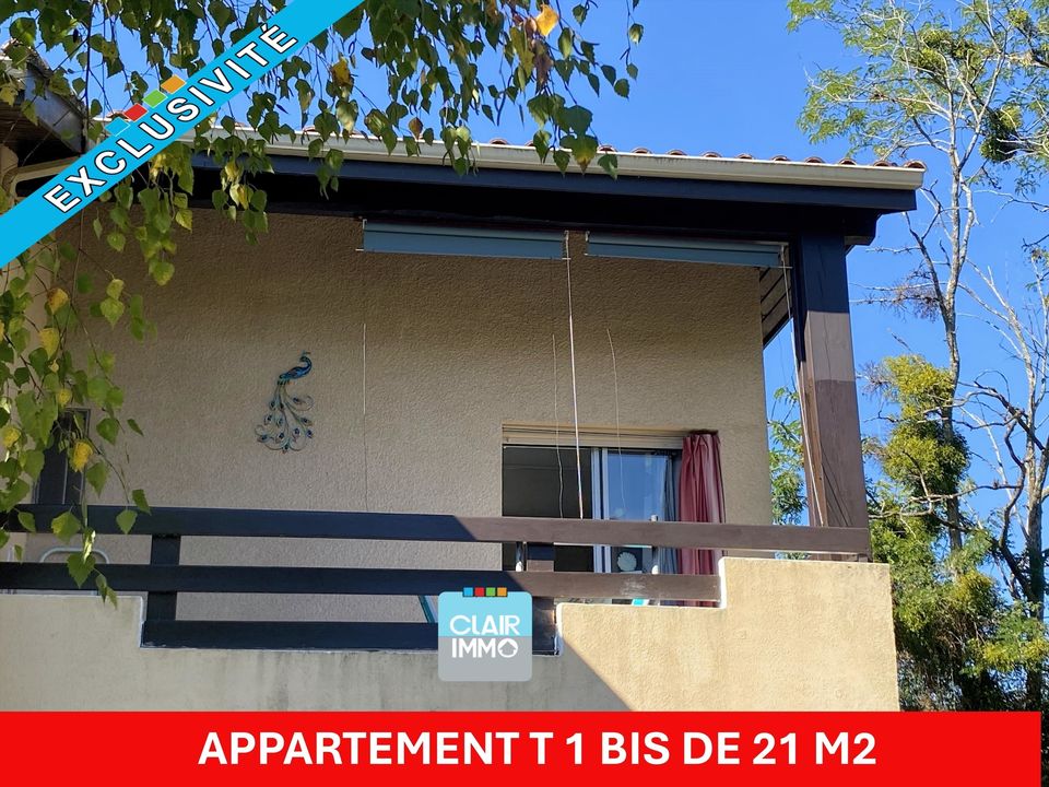APPARTEMENT T 1 BIS DE 21 M2 AVEC TERRASSE COUVERTE 8.37 M2