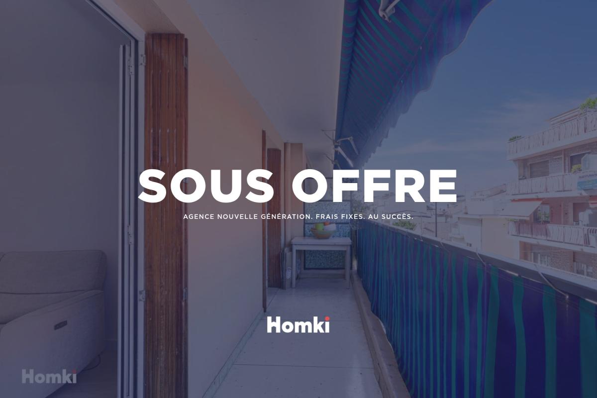 Golfe-Juan – Centre-ville | 3 pièces traversant avec terrasse, balcon et garage