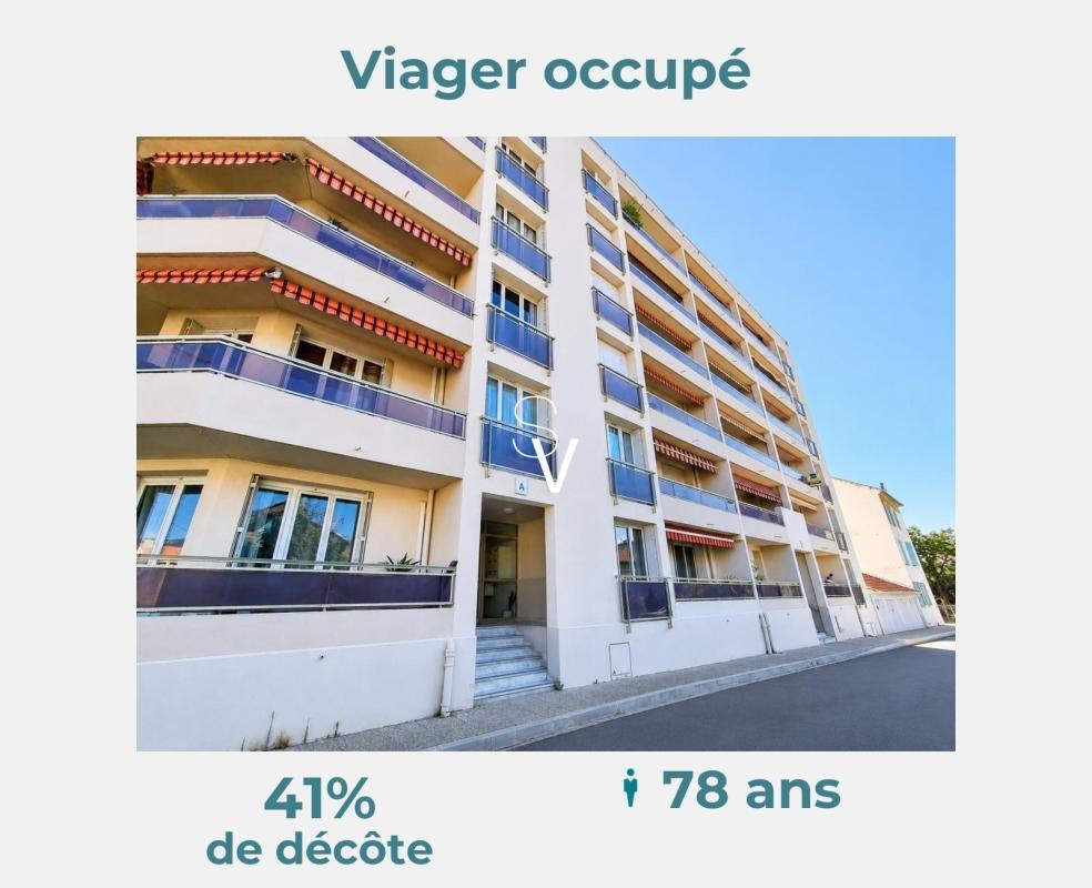 Viager occupé - Appartement T3 de 77 m2 avec terrasse, parking - Monsieur 78 ans