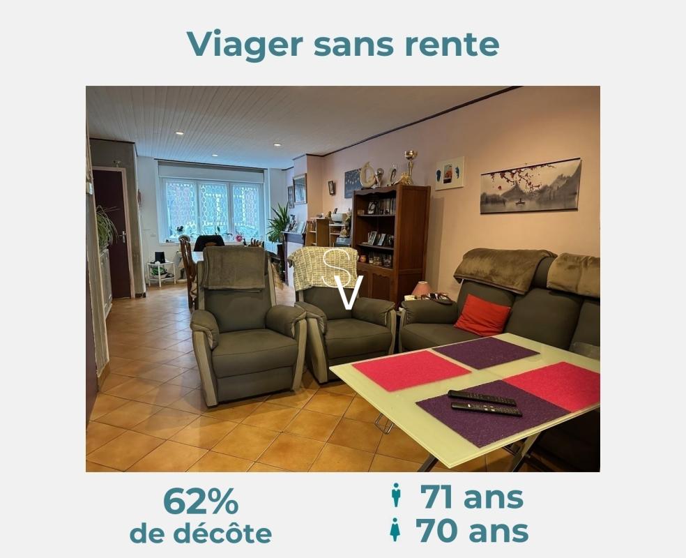 Viager occupé - Maison T5 de 105 m2 - Monsieur 71 ans, Madame 70 ans