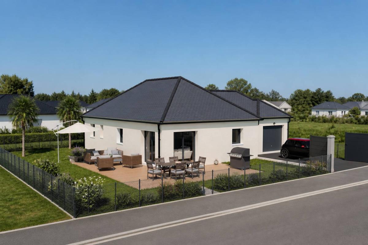 Maison de plain-pied 90m² - 3 chambres