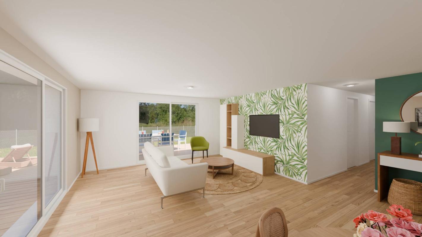Maison de plain-pied 80m² - 3 chambres