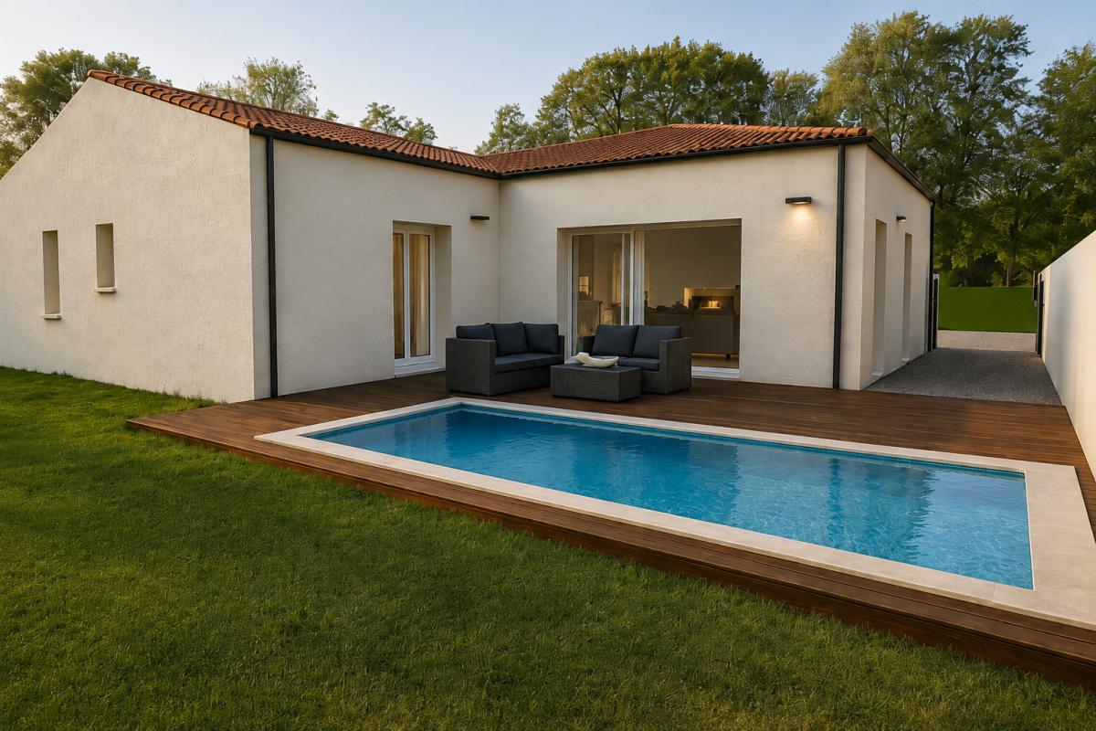 Projet de construction neuve 109 m² sur terrain 647 m² à Périgny