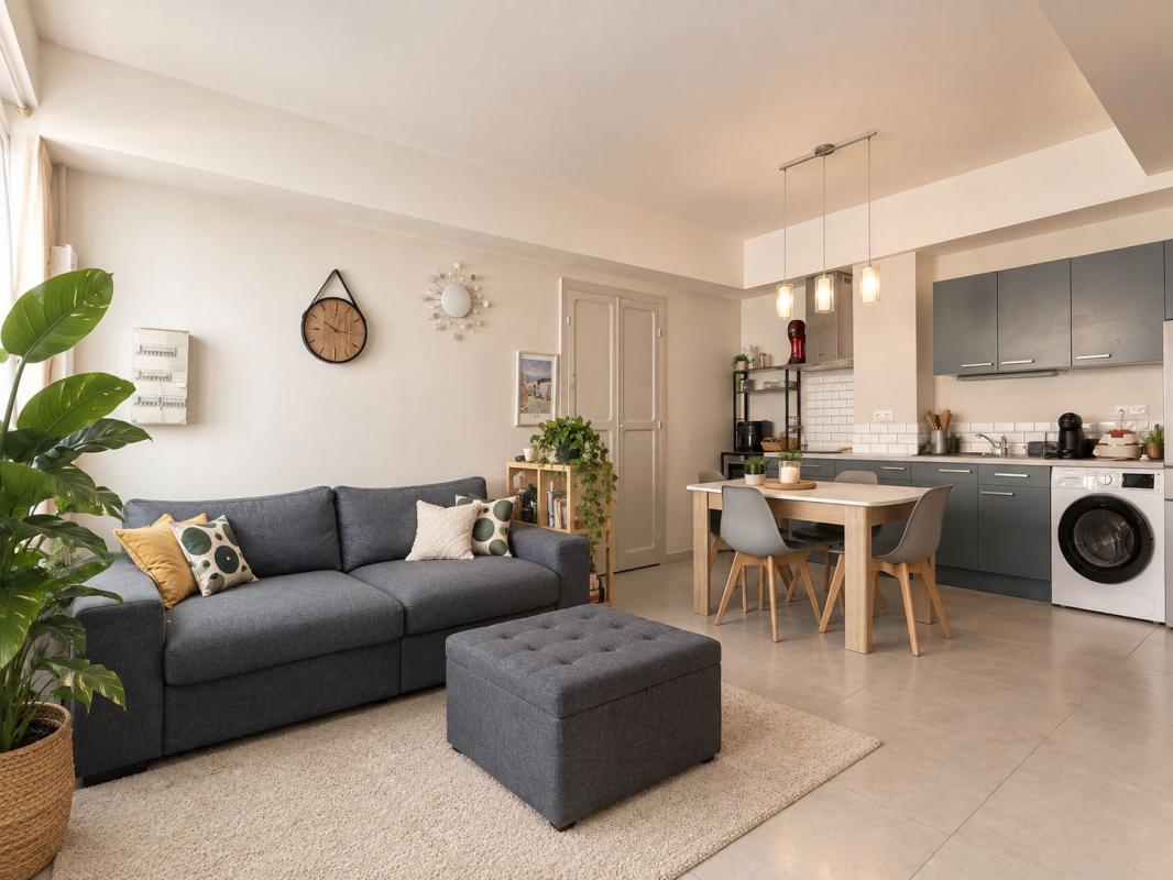 Maison de ville sur 3 niveaux, 62m², 2 chambres et une pièce, cave
