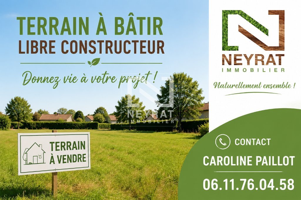 Terrain à bâtir non viabilisé de 1509 m2 env