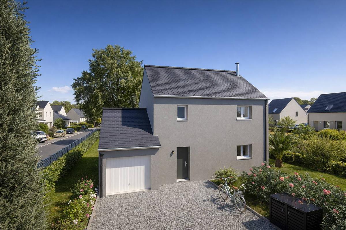 Maison R+1 lumineuse avec garage et 3 chambres