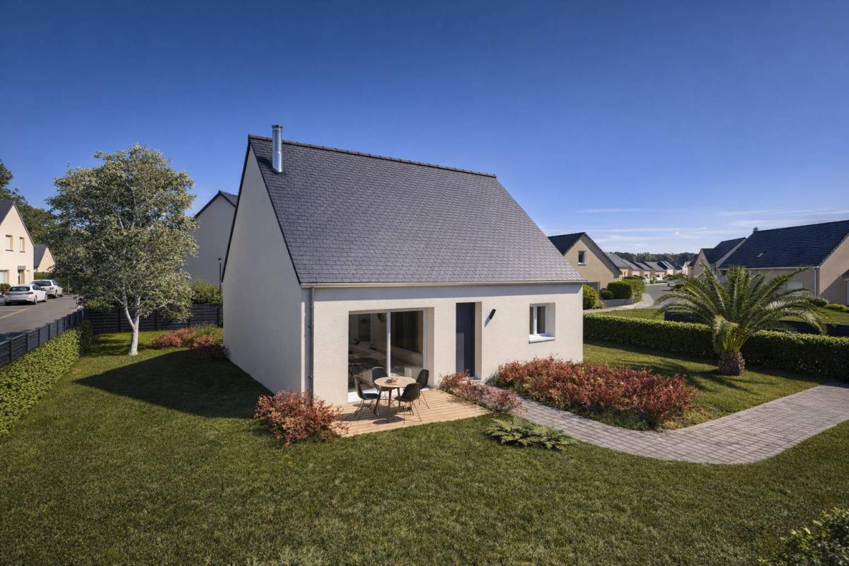 Maison 4 pièces + mezzanine sur terrain viabilisé à Penvénan