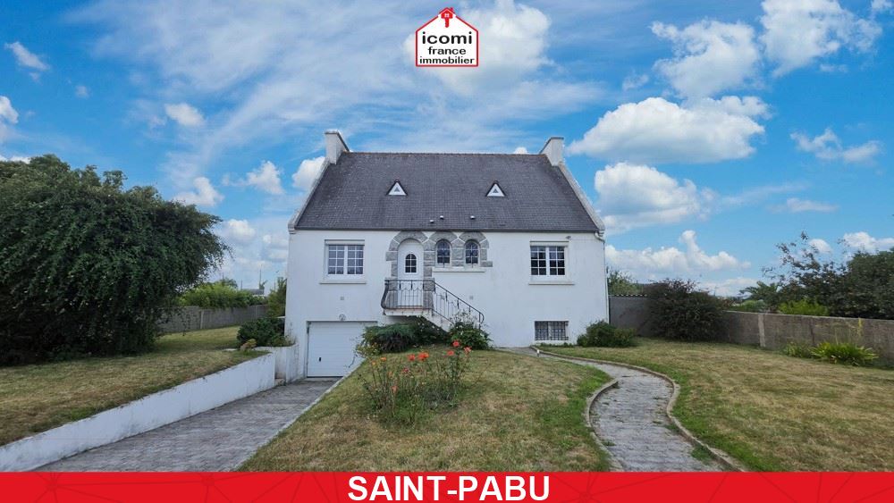 FINISTERE - Saint-Pabu (29830) - A VENDRE - MAISON T6 AVEC 5 CHAMBRES - PIECE DE VIE TRIPLE - SOUS SOL COMPLET - GARAGE - TERRAIN 700M² - VUE MER - RARE