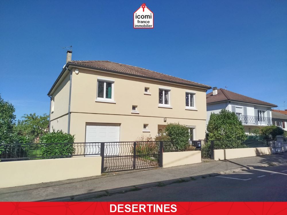 ALLIER - Désertines (03630) - A VENDRE - MAISON T6 DE 180M² - PIECE DE VIE DE 50M² - 5 CHAMBRES -  TERRAIN 550 M² - AUCUN TRAVAUX - COUP DE COEUR - DPE D GES B - RARE