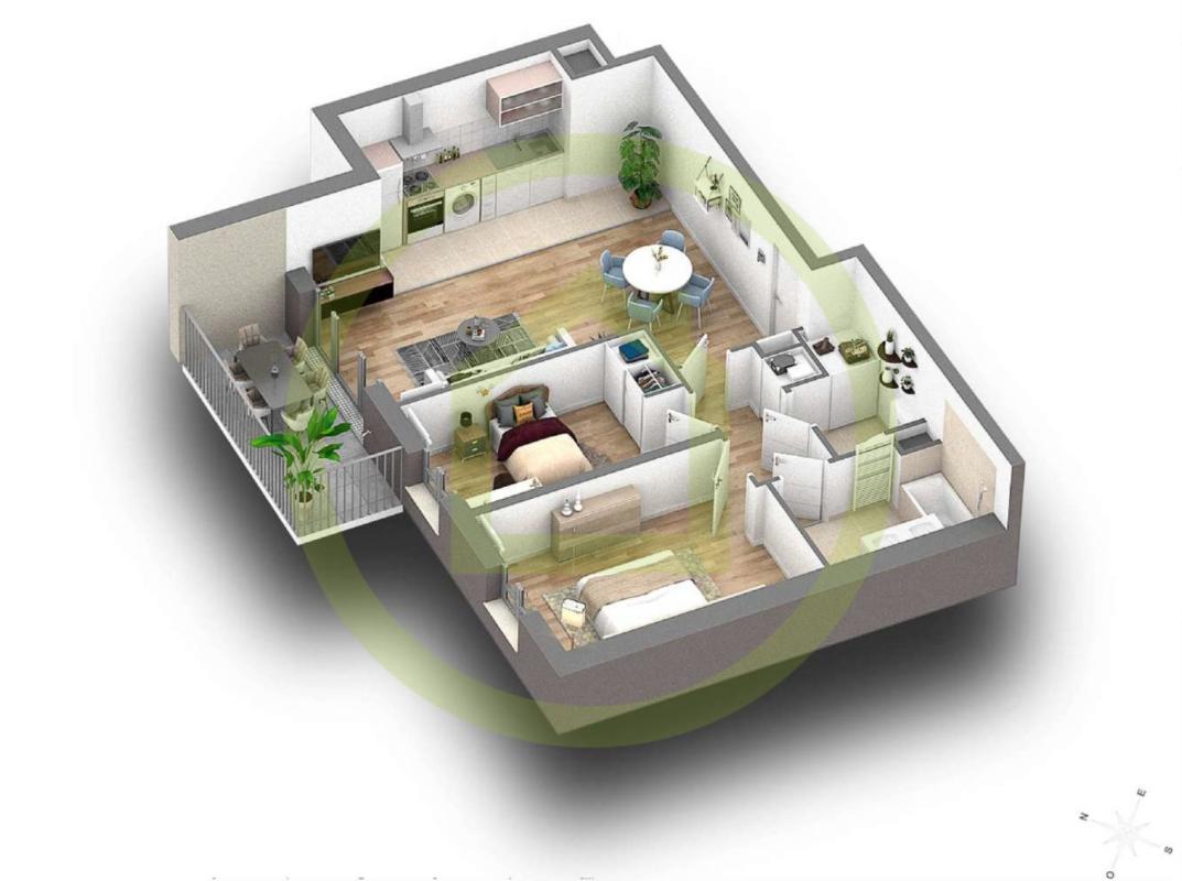 Appartement à vendre, 3 pièces, 64 m², Enghien Les Bains