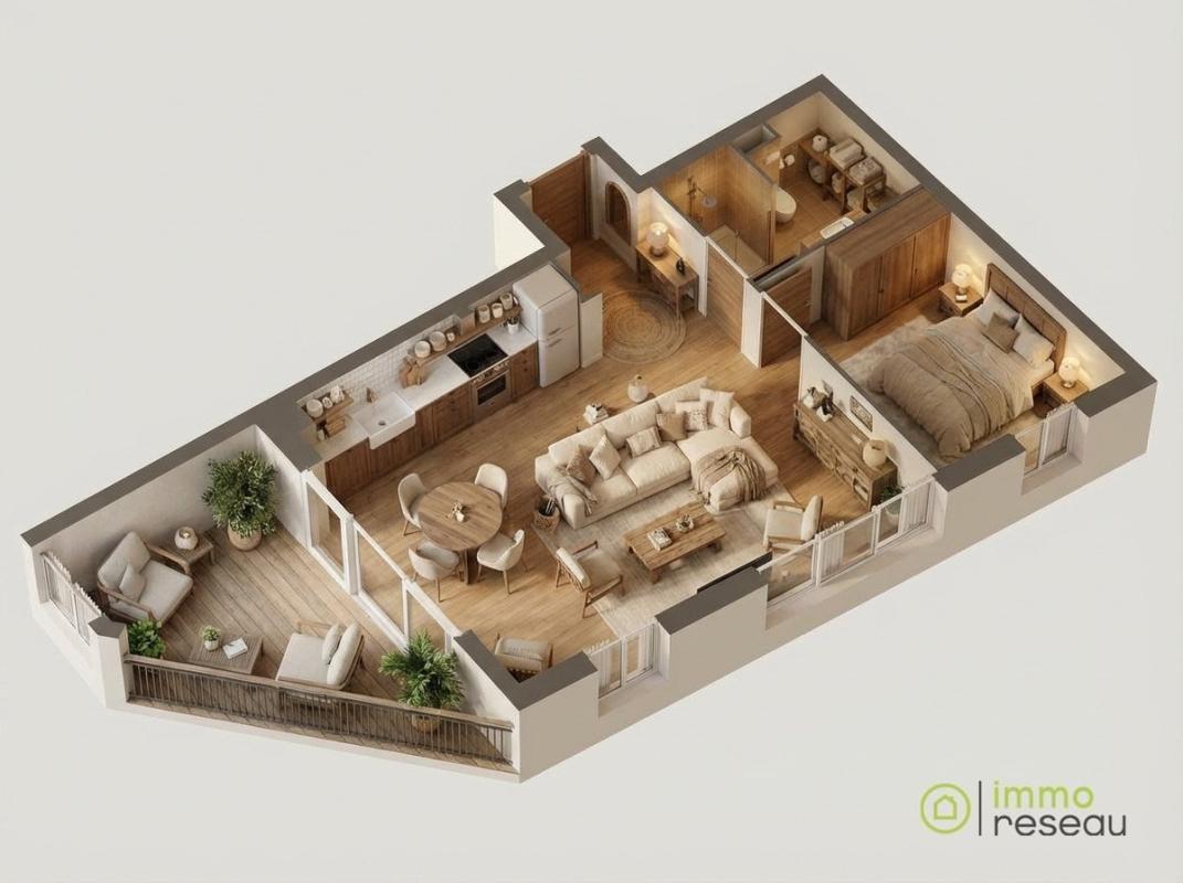Appartement en frais réduits - Photo 2