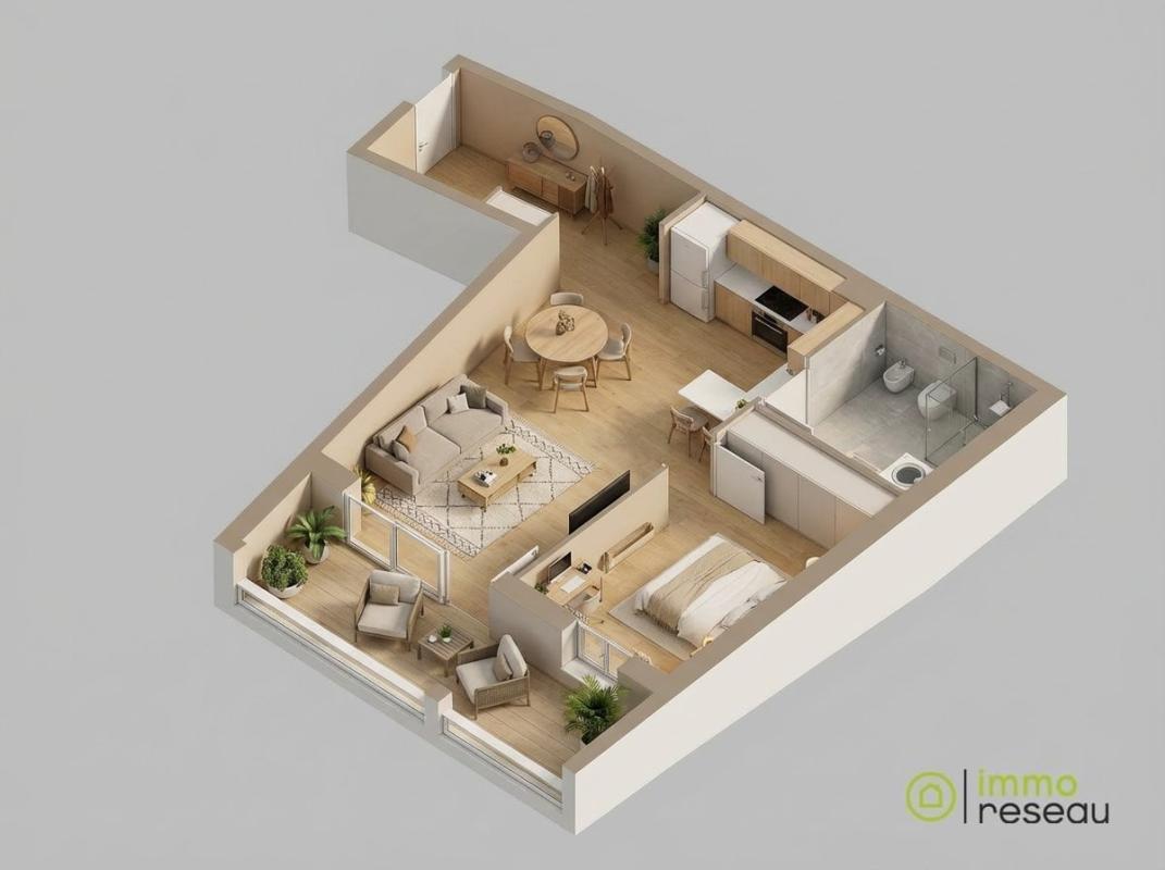 Appartement à vendre, 2 pièces, 48 m², Cucq