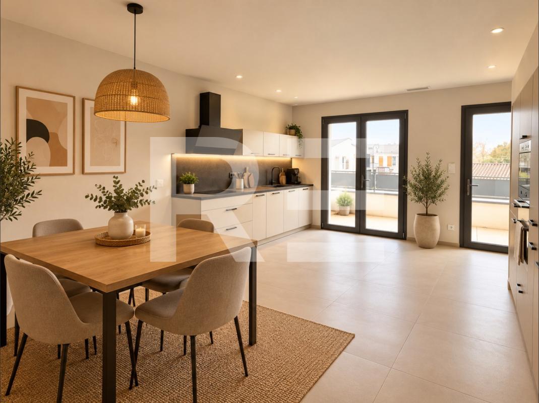 Appartement 3 pièces – 74 m² – Velleron – Terrasse et garage