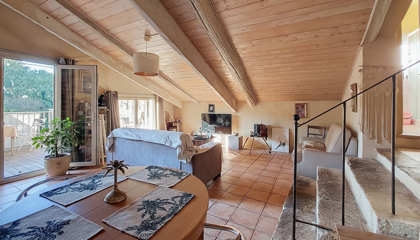 Maison + appartement, garage, extèrieur