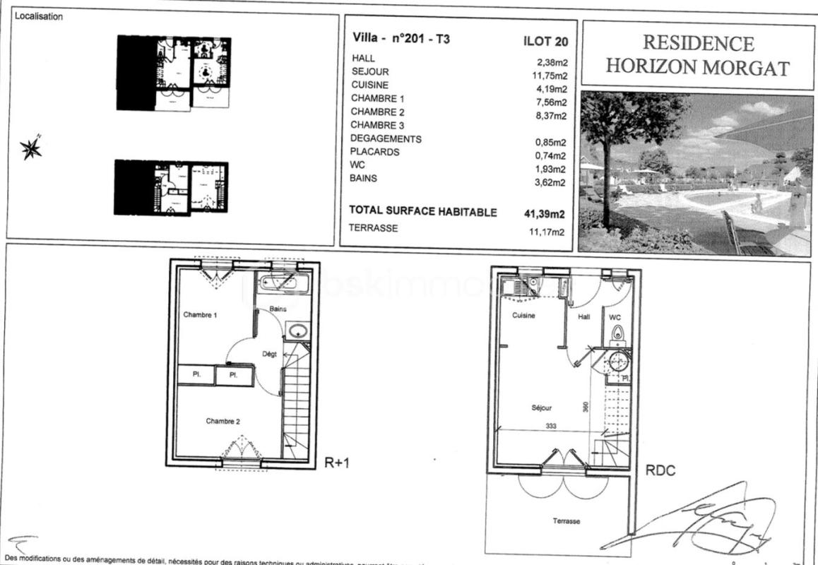 Spécial investisseur - Villa T3 meublé en résidence tourisme