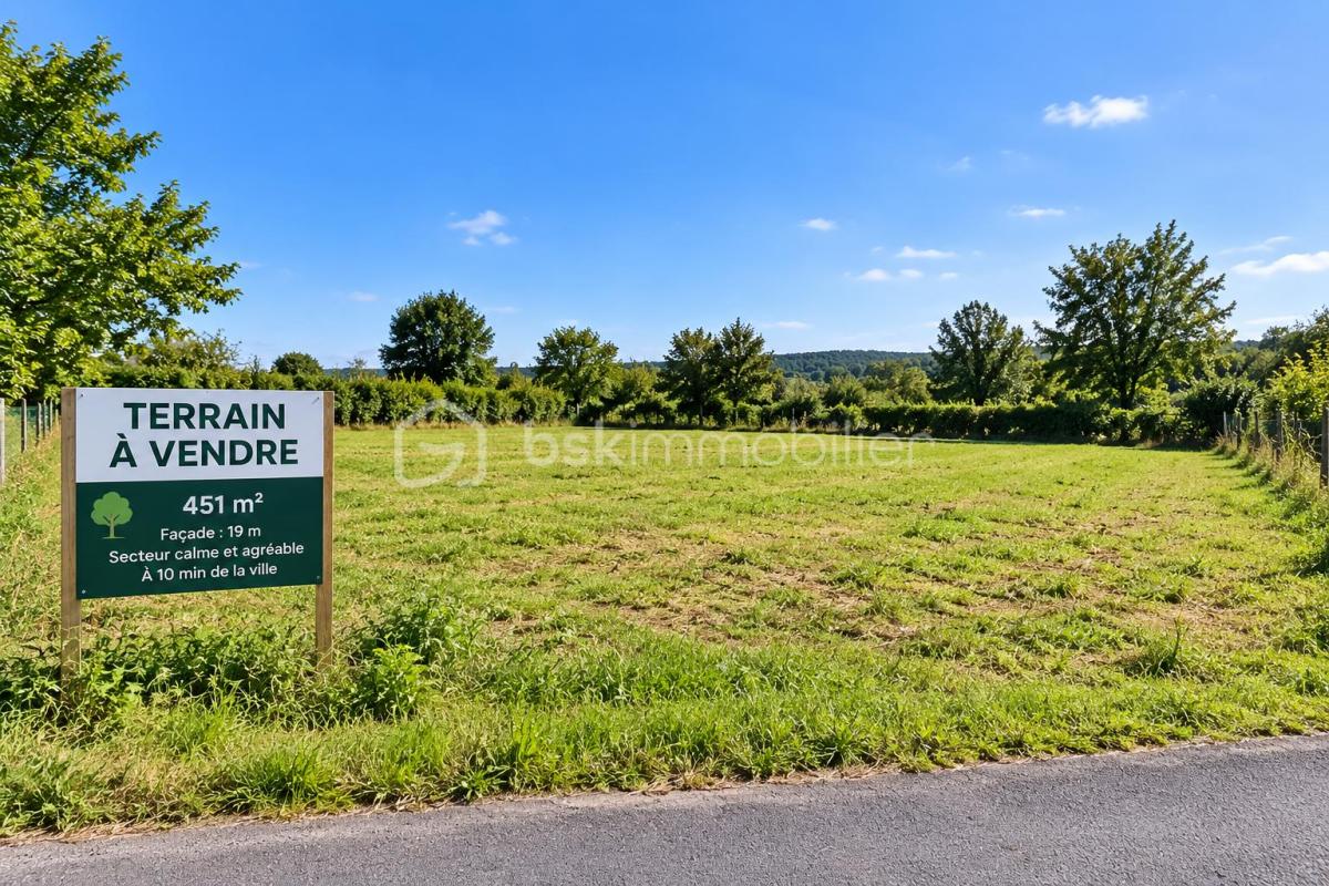 *** Nouveauté en Exclusivité : Terrain à bâtir de 451 m² pour concrétiser votre projet de construction et imaginer une maison adaptée à vos envies ***