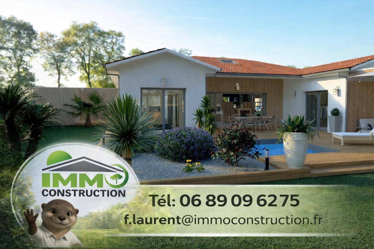Terrain constructible d environ 1230m²