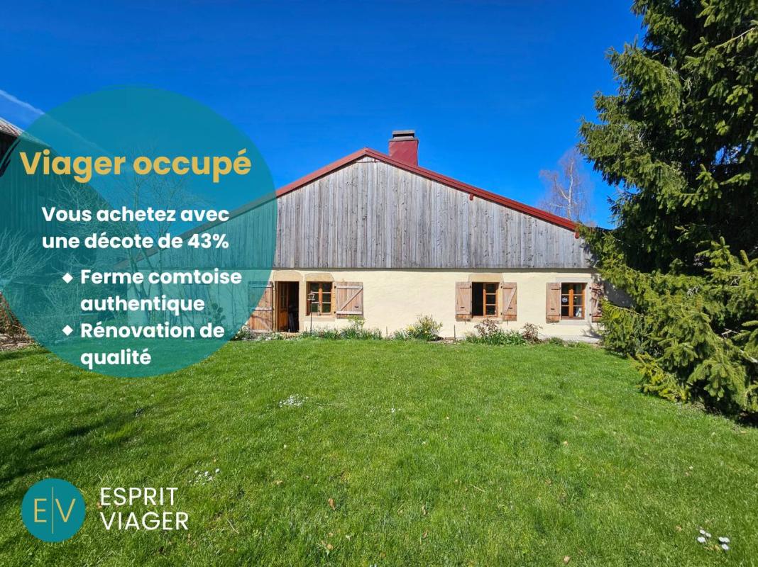 EXCLUSIVITE - Viager occupé - Ferme comtoise 3 pièces - CENSEAU (39)