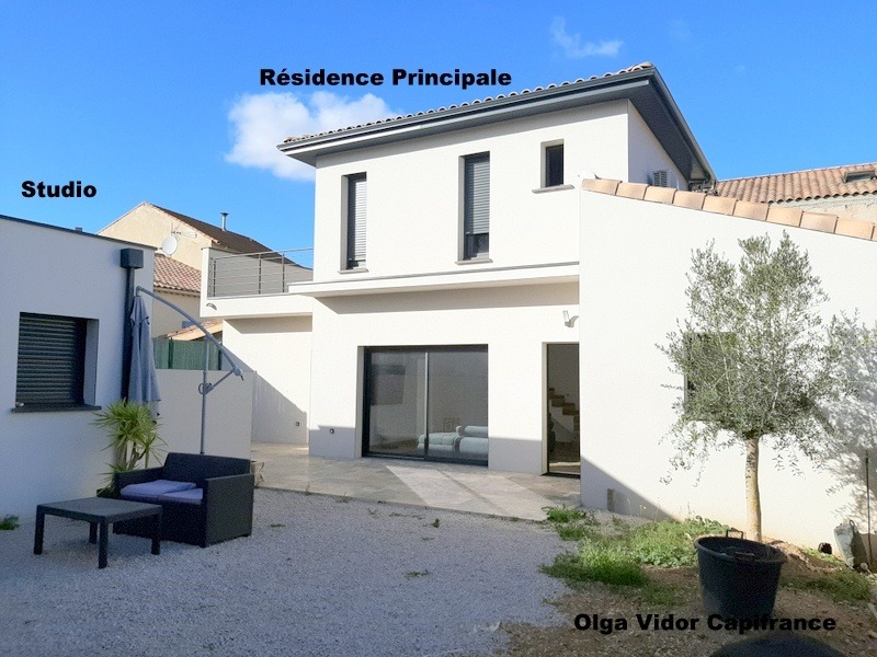 Dpt Hérault (34), à vendre BESSAN maison P5  avec Studio sur terrain de 369 m² avec places de stationnement