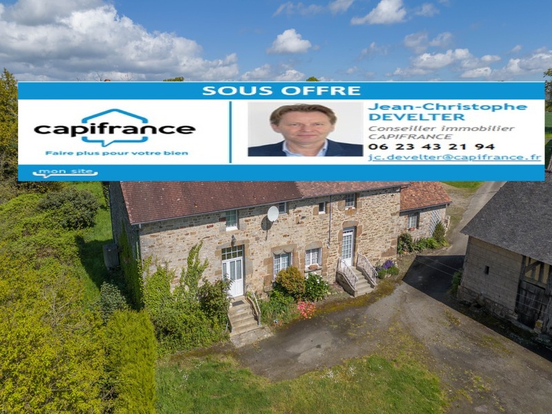 Dpt Orne (61), à vendre JUVIGNY SOUS ANDAINE maison 2 chambres sur terrain de 1 949 m2