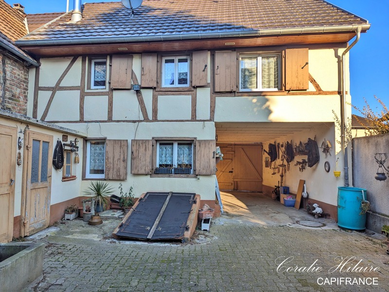 Image d'un maison à vendre 4 pièces blotzheim (68)- maison de village de 70m² avec dépendance et cour intérieure - 2,42 ares à 184000€ à blotzheim (68730)