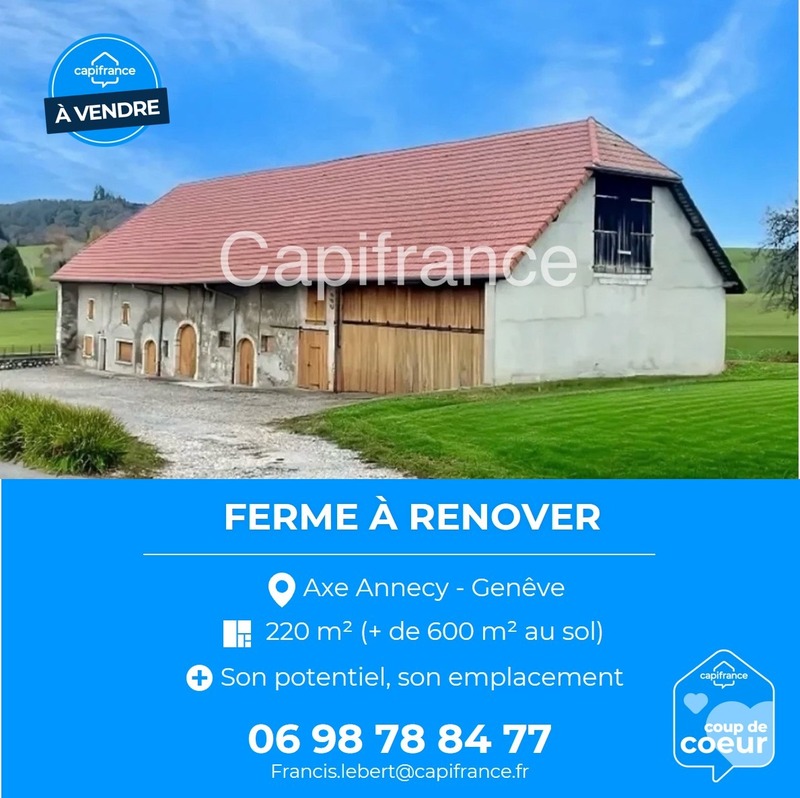 Image d'un maison / ferme à vendre 8 pièces (annecy - allonzier 74) à 665000€ à choisy (74330)