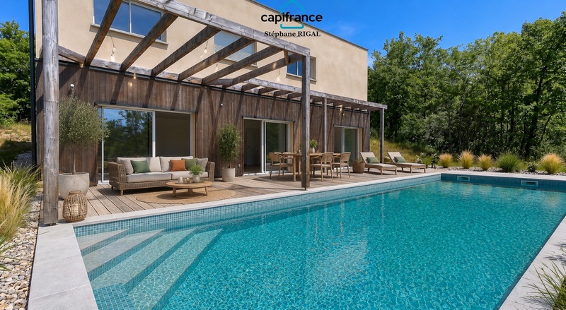 Maison à vendre 5 pièces PUY L'EVEQUE (46) Maison de 120m2 sur terrain de 4218m2