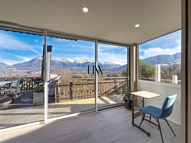 Chalet à vendre - entièrement rénovée avec vue panoramique lac et montagne - 8 pièces SEVRIER (74)