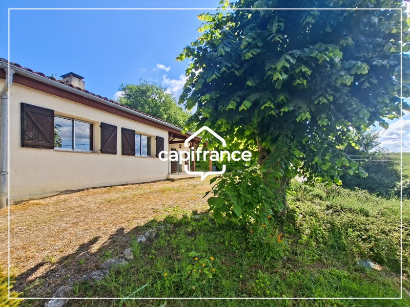 Maison plain-pied avec vue campagne à 10 min de Golfech, 3 chambres, garage, jardin