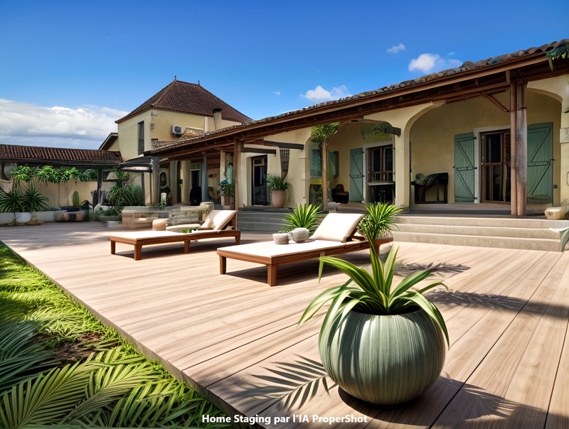 Dpt Gers (32), MARCIAC proche, ELEGANTE PROPRIETE plain-pied 4.5 Hectares piscinables, beaux volumes, belles prestations, hangar 700m2, garage