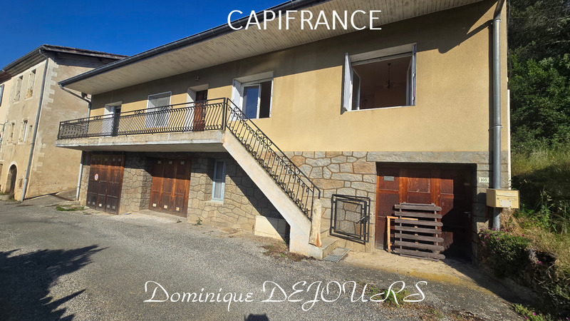 Ardèche, Vallée de l'Eyrieux, LES OLLIERES SUR EYRIEUX - Maison de 88m² - Grand garage - Jardin