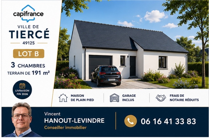 Maison à vendre 5 pièces TIERCE (49)