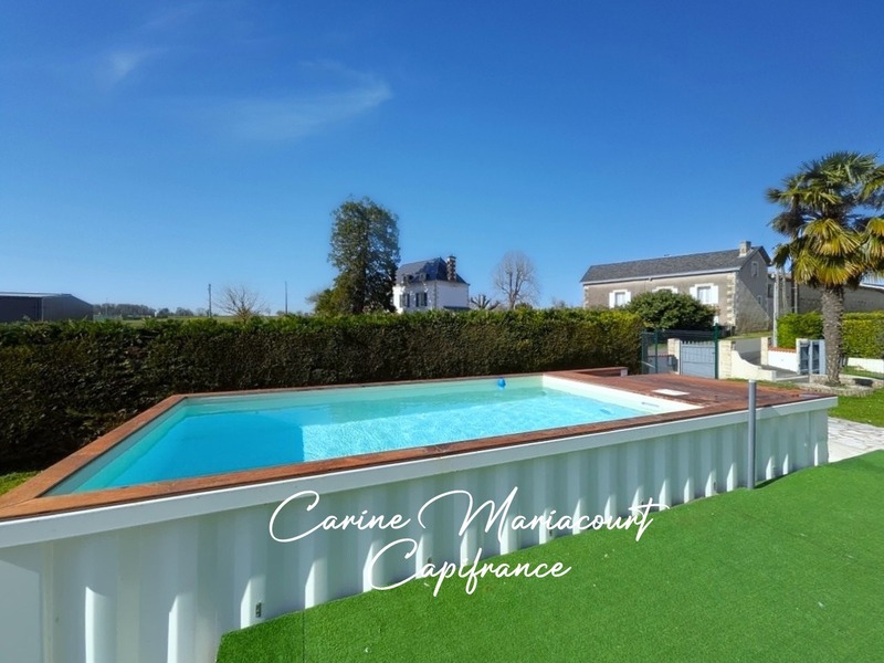 Maison familiale 4 chambres avec piscine, grand terrain clos et sous-sol complet – Proche Saint-Maixent-l’École