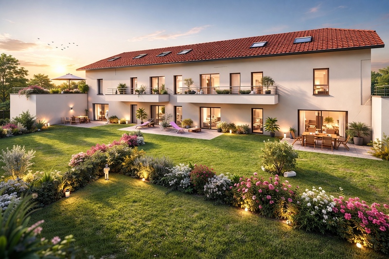 Appartement à vendre 3 pièces VIVIERS DU LAC (73) - 110 M2 au sol - terrasse tropezienne - stationements