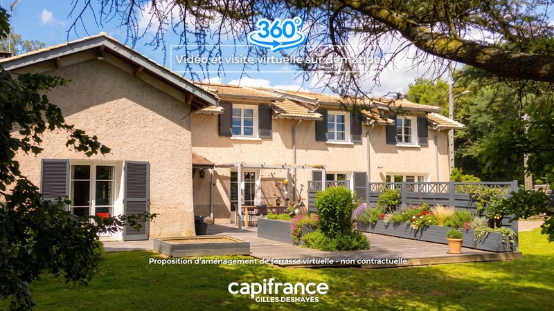 Maison de 1900 à Lurcy, secteur Montmerle-sur-Saône / Messimy-sur-Saône, 172 m² habitables, 187 m² au sol, sur un terrain arboré de 1 395 m²