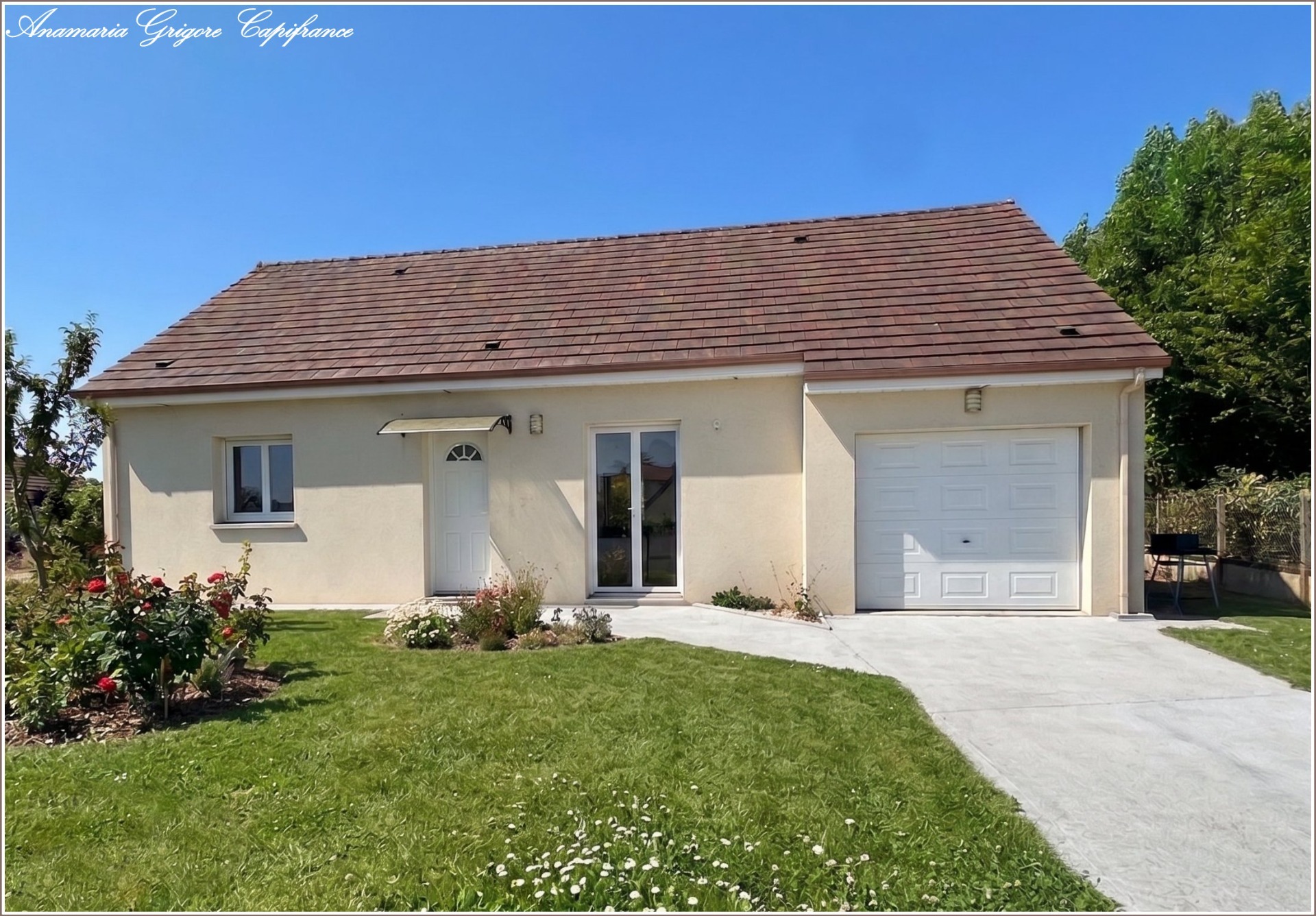 Chuisnes( 28190) - Maison contemporaine, de plain pied - 2 chambres, garage