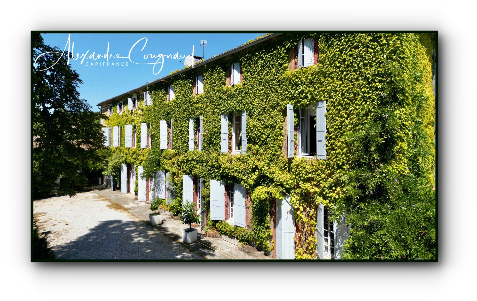 A vendre Roquecourbe (81) — Maison de maître XIXe, 500 m², 10 chambres, parc piscinable 2 271 m² — Aux portes du Sidobre