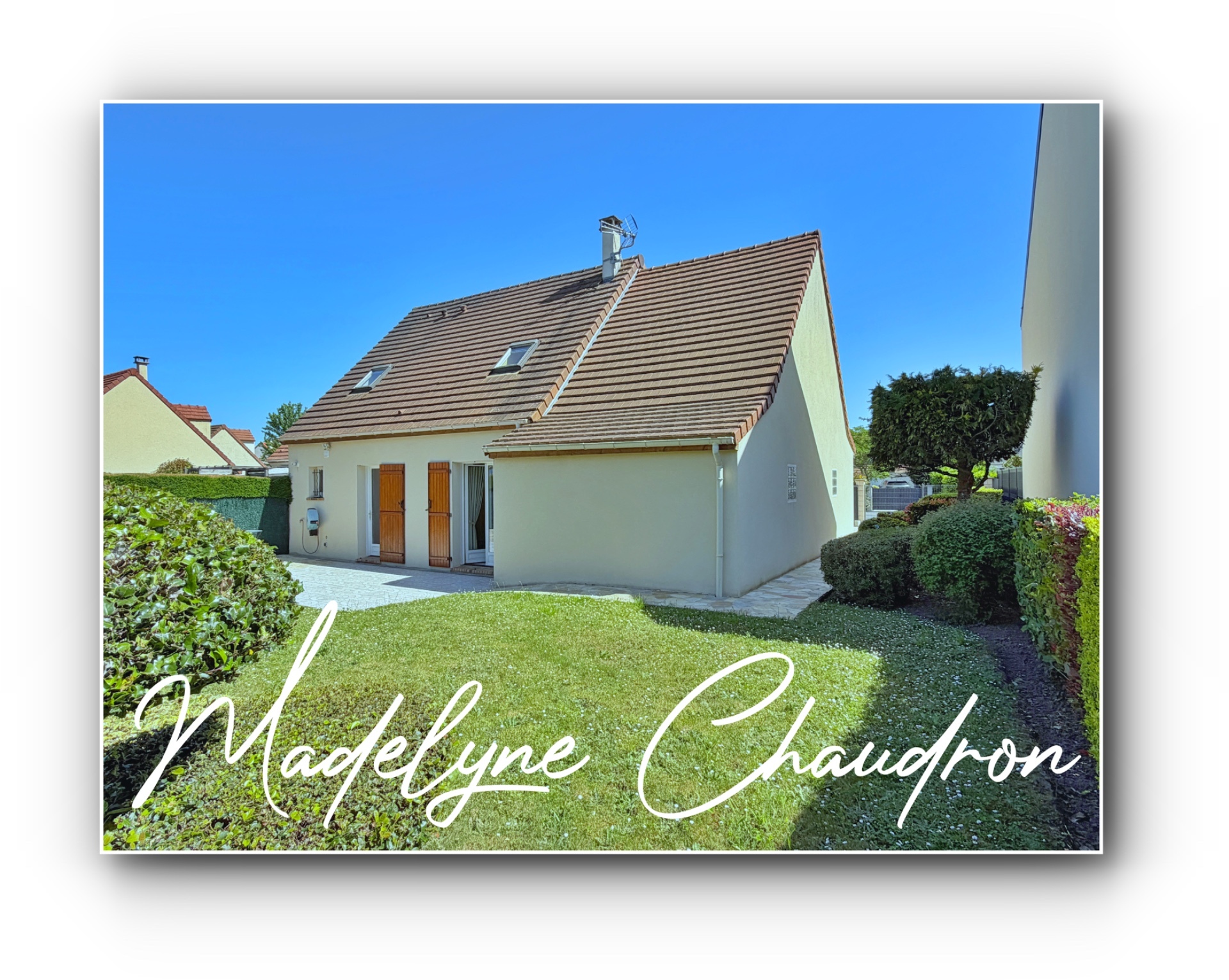LARDY – Maison familiale 3 chambres avec jardin de 480 m², grand garage de 35 m² et buanderie, dans une impasse au calme