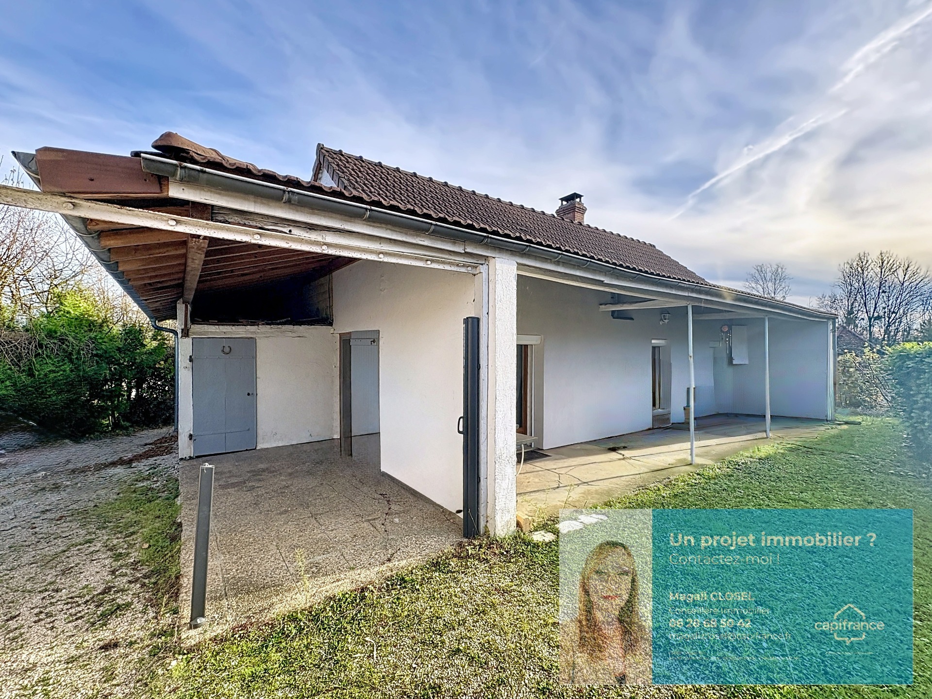 Maison à vendre 5 pièces, 3 chambres, terrain VINCELLES 71
