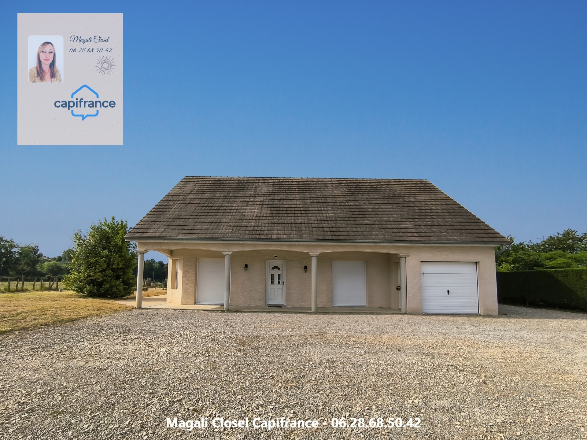 Maison 3 chambres , 5 pièces Pierre de Bresse - 1200m2 de terrain