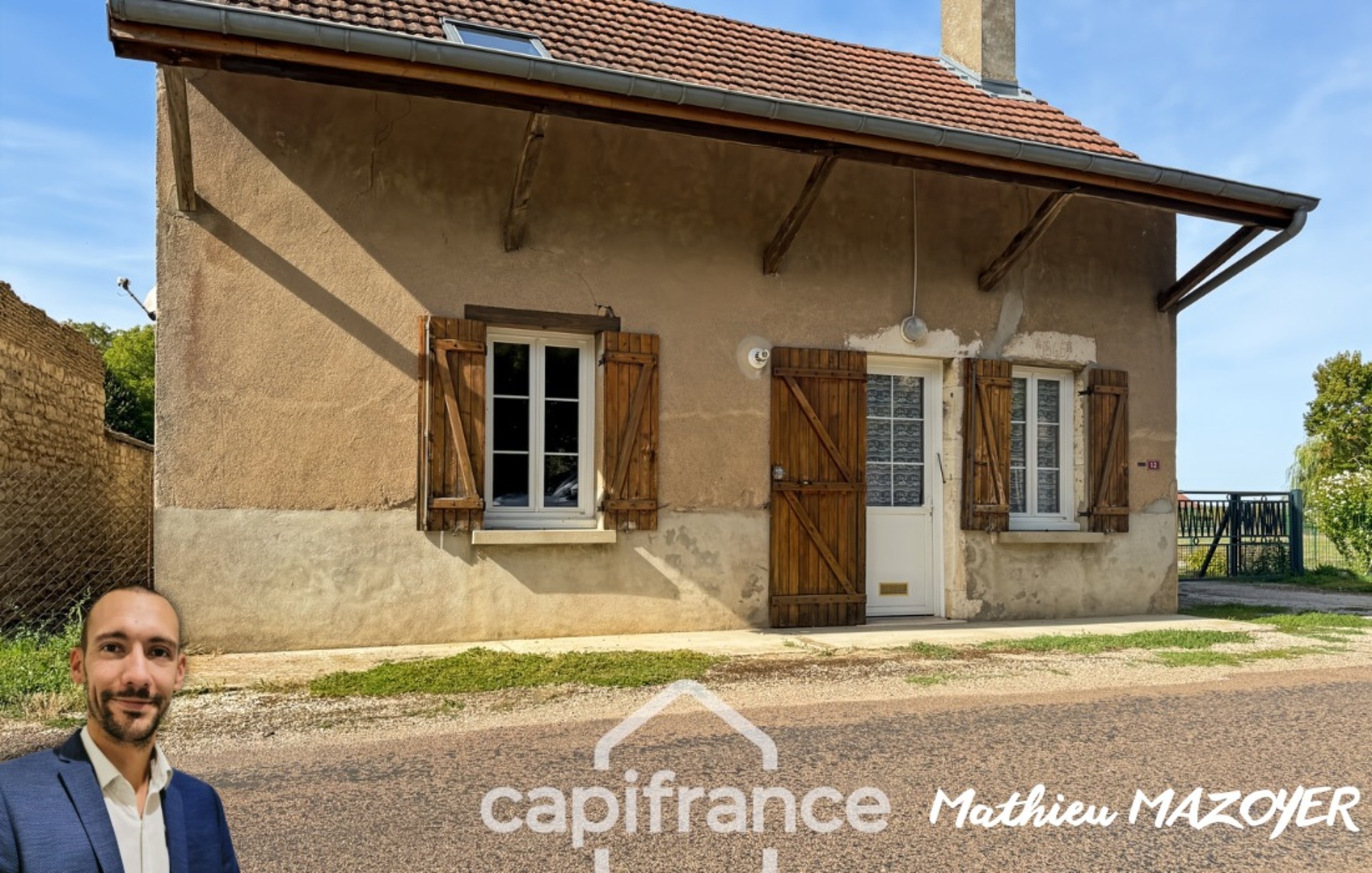 Maison en pierre de 1865 – 3 chambres, garage et jardin : une belle opportunité à Bey