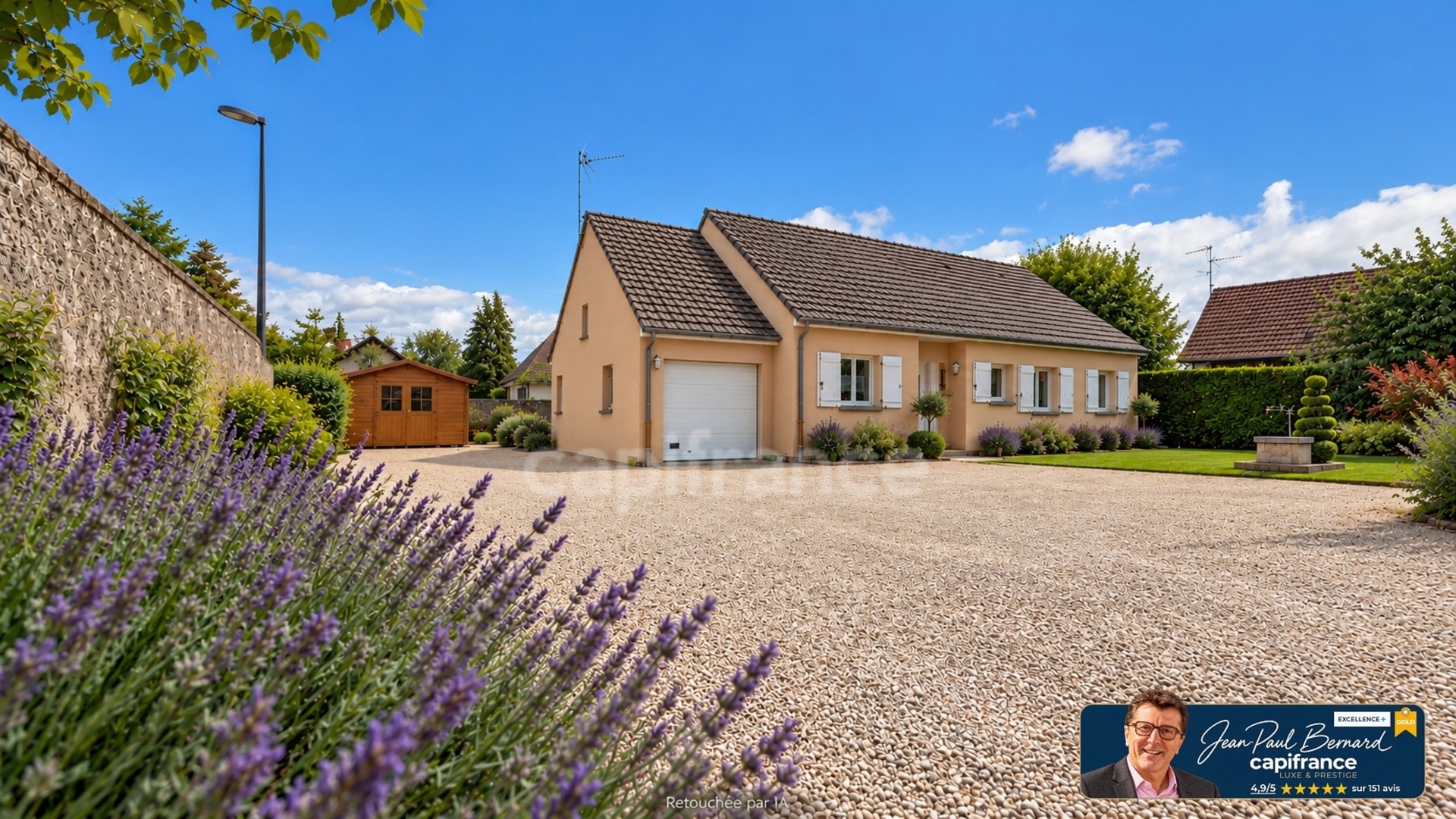 Châtenoy-En-Bresse (71) Maison de plain-pied à vendre de 127.57 m² 7 pièces terrain de 1009 m²
