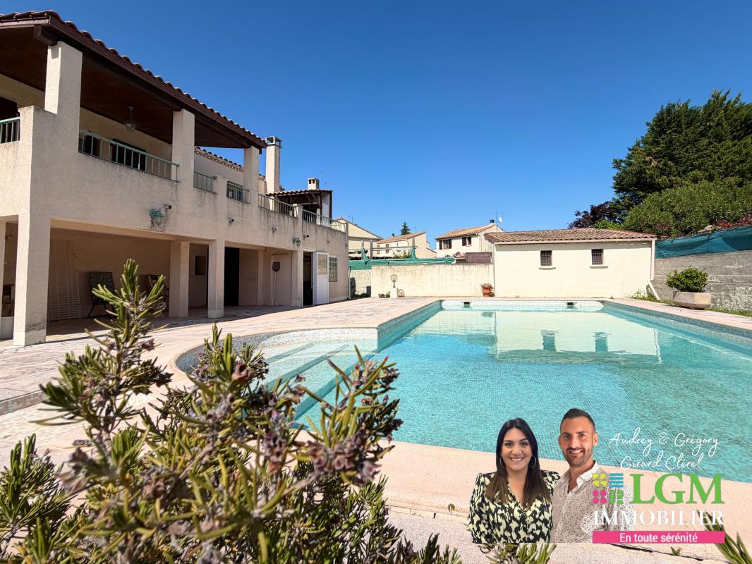 Centre Saint-Jean-de-Védas – Maison 175 m² + T2 indépendant + piscine + immense garage