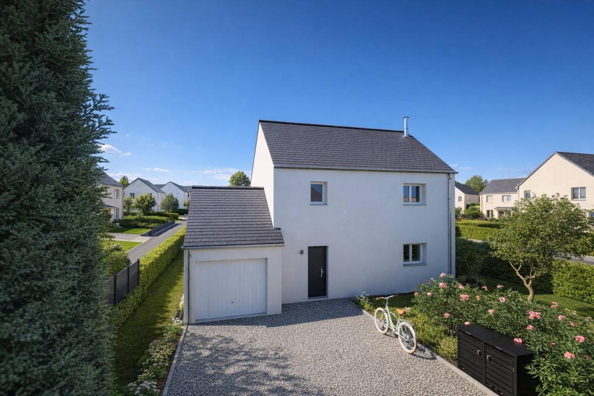 Maison à étage 3 chambres avec garage accolé