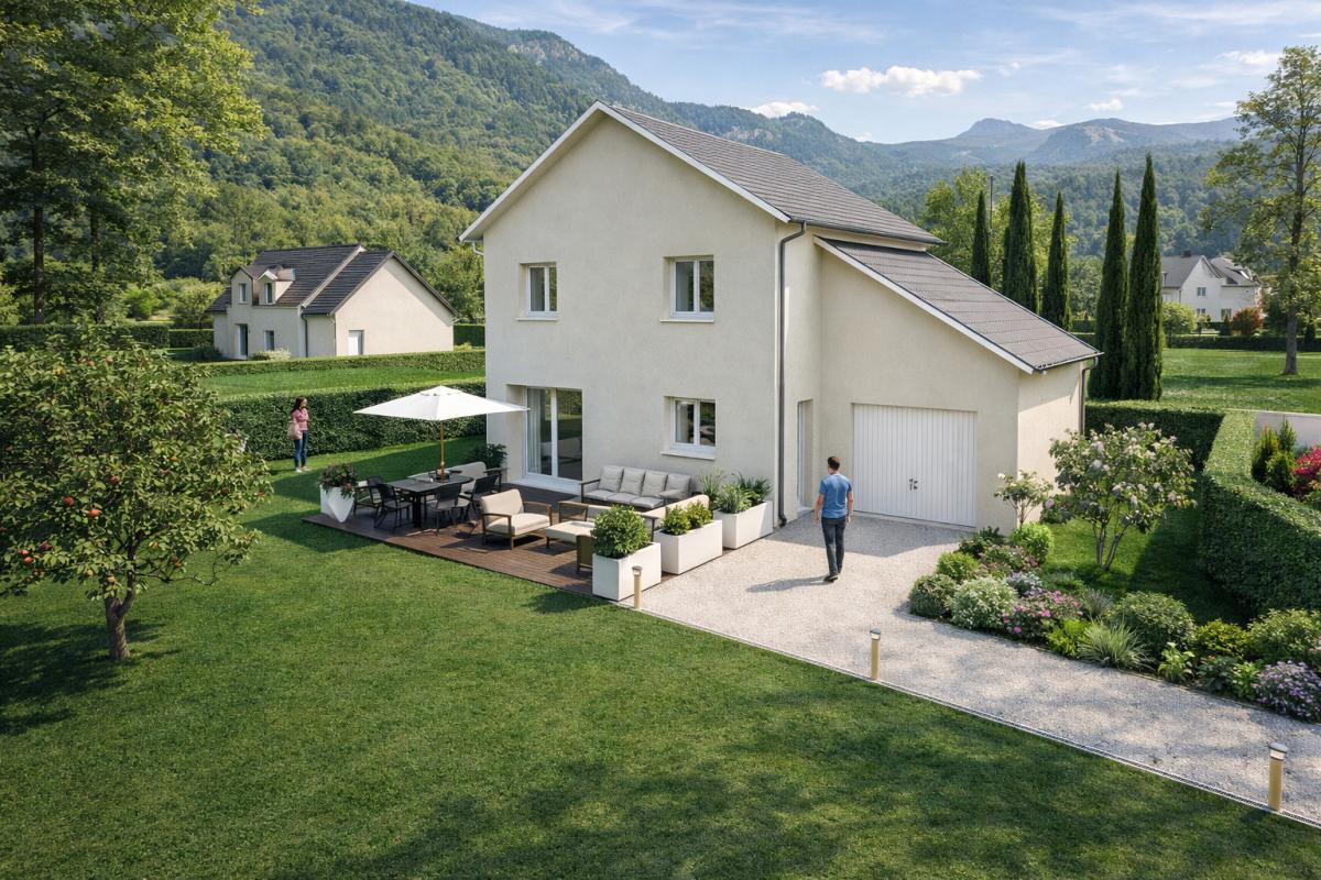 Maison neuve + Terrain à Curienne